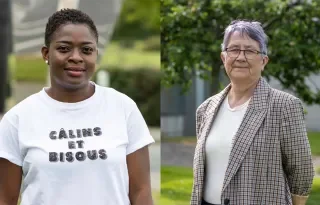 Elizabeth Awosanya and Denise Burns Head Start Graduates