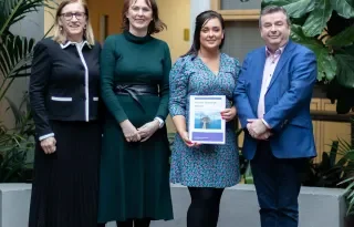Maeve Caraher, Lecturer, Dr Kate Johnson, Lecturer, Shane Hill, Head of Department of Management and Financial Studies and Linda Meegan