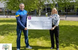Graham Clarke (DKIT Sport) and Grace McArdle (Rape Crisis North East)