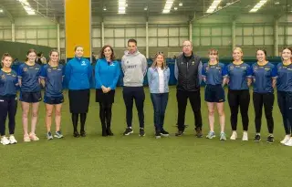 Aisling O Doherty, Rebecca Lambe Fegan, Niamh Rice, Megan Hughes (Dundalk Credit Union), Geraldine Johnston (Dundalk Credit Union), Derek Crilly (DkIT), Martina Nolan (Louth LGFA), Liam O’Neill (Louth LGFA), Lauren Boyle, Caitlin O Reilly, Amy Farrell, Mia Duffy