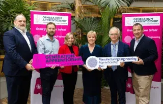 Professor Graham Heaslip, ATU Galway, Greg Reddin, Johnson & Johnson, Trish Breen, Ibec, Dr Breda Brennan, DKIT, Dr Diarmuid O'Callaghan, DKIT, Dr Eoghan O'Faoláin, Ibec