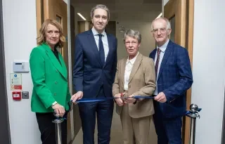 Dr Edel Healy Head of School of Health & Science; Simon Harris T.D., Minister for Further and Higher Education, Research, Innovation and Science; Professor Jocelyn Bell Burnell; Dr Diarmuid O’Callaghan, President of DkIT 