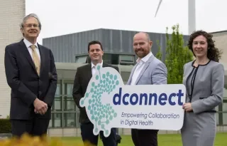 Pictured (l-r) are Adrian Corcoran, Construction Director, Walls Construction and Michael Mulvey, PhD, DkIT President at signing of MOU at DkIT campus