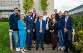 Mairead McGuinness, European Commissioner for Financial Stability, Financial Services and Capital Markets, Simon Coveney, Minister for Enterprise, Trade and Employment of Ireland, Colm Markey, MEP, Elaine Cuniffe, DKIT Careers and DkIT Graduates