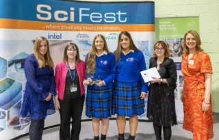 Dr Siobhan Jordan, DkIT, Shelia Porter, Scifest, Mya Doocey, Mia Galligan, St Joseph's Secondary School Navan, Dr Fiona Lawless, Dr Edel Healy