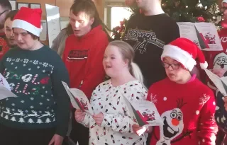 Students from the Certificate in Skills for Independent Living bring festive spirit to DkIT