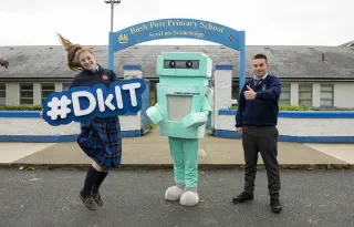 Evelyn Donnelly, Head Girl & Pierce McKevitt, Head Boy, Bush Post Primary School