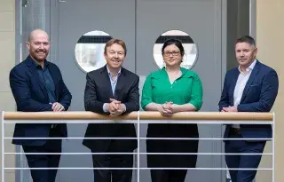 Aidan Browne, Head of Business Development & Innovation DkIT; Anton Barrett, Head of Lifelong Learning DkIT, MaryEllen Kelledy, Operation Excellence, Programme Director, Aidan Callan, Network Manager, Dundalk Skillnet.