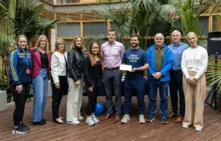 Team 'Slow but Steady' who were the overall winners of the 'DkIT's Fittest' Challenge