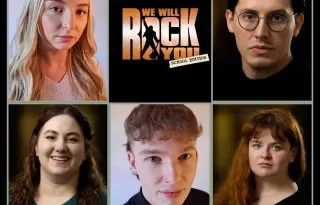 The cast of We Will Rock You