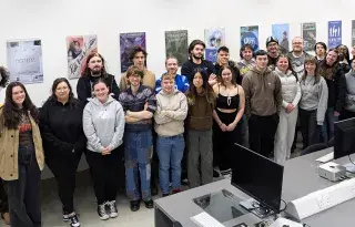 Third Year Film and Television students at DkIT