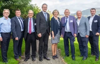 Mario MacBlain; DkIT, Diarmuid Cahill; DkIT, Anthony Russell; Thomas D’Arcy McGee Summer School Michael Mulvey PhD; President DkIT, Dr Sheila Flannagan; Vice President for Academic Affairs and Registrar DkIT, Pat O Callaghan; Thomas D’Arcy McGee Irish Canadian Person of the Year Award, Tommy Fegan; Thomas D’Arcy McGee Summer School, David Bradley; DkIT.