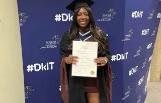 Tobi Bewaji at her graduation from DkIT