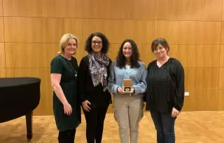 Dr Adèle Commins, Head of Department of Creative Arts, Media and Music, DkIT, Annalisa Monticelli, Director DkIT Choir, Jessica Muldrew, Dr Georgina Hughes, Director DkIT Choir 