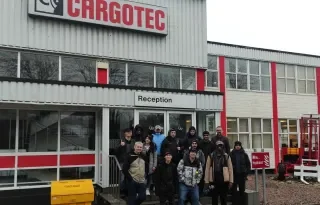 Computing students visit Cargotec