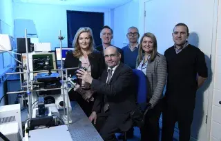 Gina McIntyre of the Special EU Programmes Body and the lead research team of BREATH (the Border and Regions Airways Training Hub) project Principal Investigator 