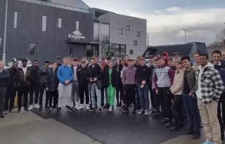 1st year engineering students from Dundalk Institute of Technology (DkIT) visit Kingspan’s IKON Innovation Centre in Kingscourt, Co. Cavan.