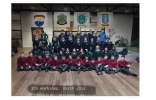 Students from Beaufort College (Navan), De La Salle (Dundalk), St Louis (Dundalk), and St Marys (Dundalk) 