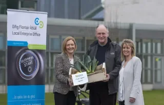 [Left to Right] Lorna Cooney, Senior Enterprise Development Officer, Meath Enterprise Board, Des Crinion, Organic Farmer from Slane Lorraine Dunne, Lecturer & Programme Director, DkIT at launch of new part-time course in Certificate in Applied Business Development for Food Tourism.