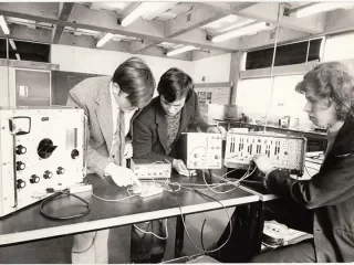 North Building Old Electrical Students 
