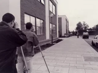 North Building Old Surveying Students