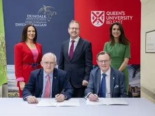 Representatives of the HEA and DFHERIS at the signing of the Heads of Agreement