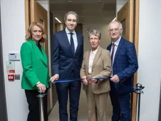 Dr Edel Healy Head of School of Health & Science; Simon Harris T.D., Minister for Further and Higher Education, Research, Innovation and Science; Professor Jocelyn Bell Burnell; Dr Diarmuid O’Callaghan, President of DkIT