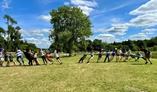Tug o war at the Virginia UYI Camp 
