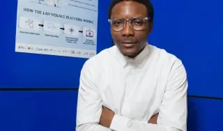 Israel Olanrewaju founder of Lan Visuals