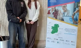 Student Enterprise Interns Leila Alaou and Kshitiz Mittal