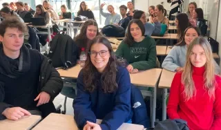 Department of Hospitality Studies student at an Erasmus Intensive Programme at IUT Lens, France in March 2025