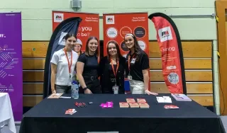 Representatives from PM Group at the DkIT Careers Fair