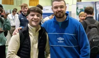 DkIT students Dean Caroll & Conor Gorman at the Careers Fair