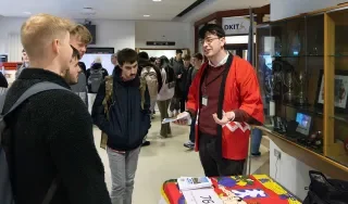 A representative from The Japan Exchange and Teaching (JET) Programme at the DkIT Careers Fair