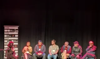 A film discussion at the Clew Bay Film Festival
