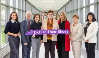 The DkIT RiVeR Project Management Team pictured with Erin McGreehan T.D. and Dr Diarmuid O'Callaghan