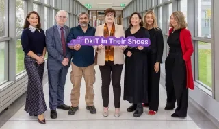 The team behind the RiVeR Project pictured with Erin McGreehan T.D.