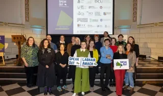 Representatives from Irish HEIs at the release of national data from Speak Out 