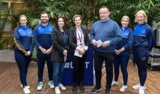 The Second Place winners in DkIT's Fittest Challenge