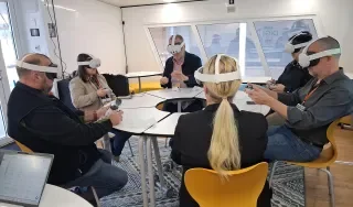 Exploring the Mobile Digital Lab at DkIT during a workshop