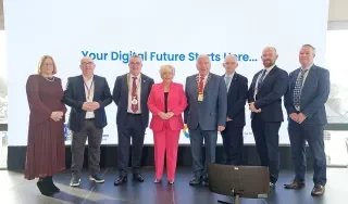 Mini Digi Hub Project Partners at the official launch in Monaghan