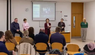Briege King addressing attendees at the Pathways for All career morning