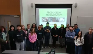 Students with Helen Thompson