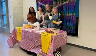 The Back to the 80s Team at their fundraiser