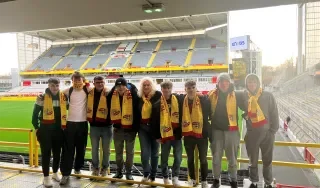 Visit of stadium of RFC Lens Stade Bollaert