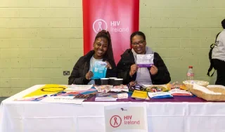 Representatives from HIV Ireland at the Health Fair