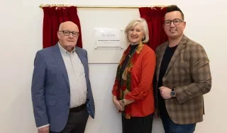Theo O'Grady, Dr Sheila Flanagan and Lorcan Dunne