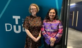 Mugdha Srivastava and Róisín Loughran at the IWD Event