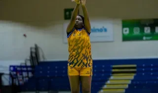 DkIT team member in action against ATU Galway