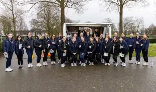 The TYs from Ardee Community school ahead of the exHERcise Event at DkIT